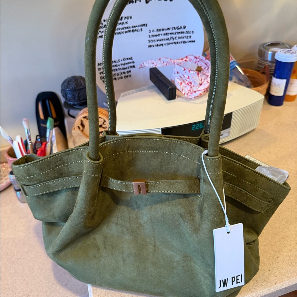 JW PEI Forest Green Tote Bag